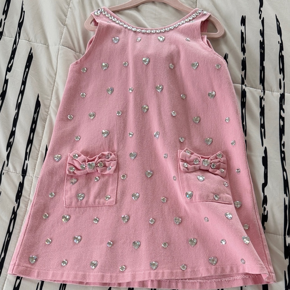 Pink Dress with Heart Accents